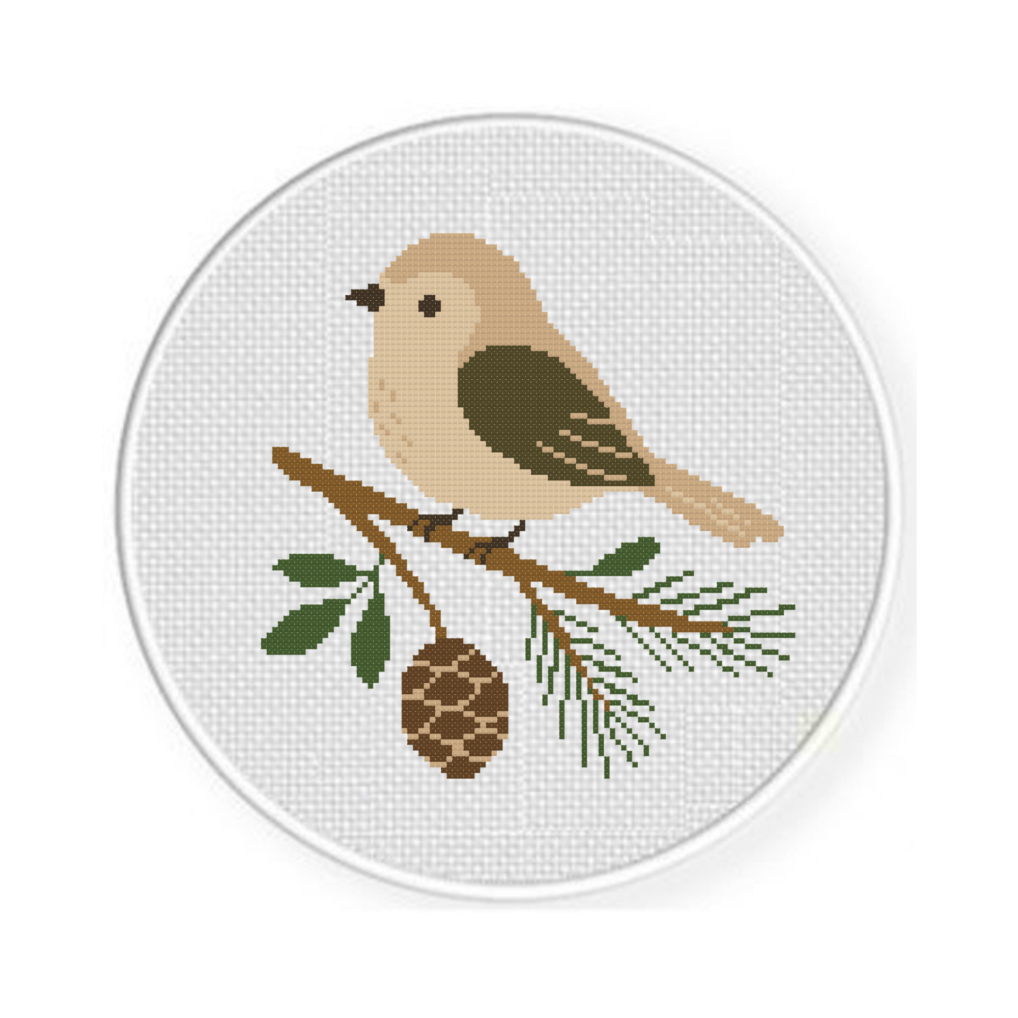 Woodland Bird Cross Stitch Pattern - Image 2