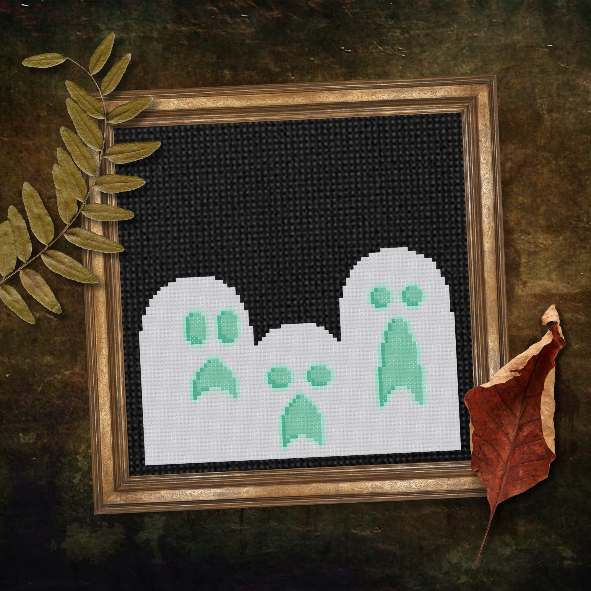 Screaming Ghosts Cross Stitch Pattern