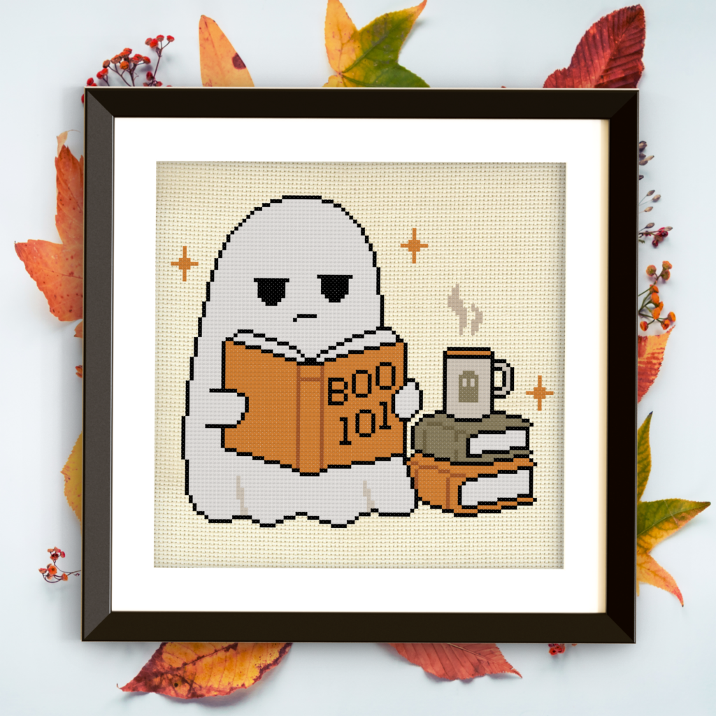 Reading Ghost Cross Stitch Pattern