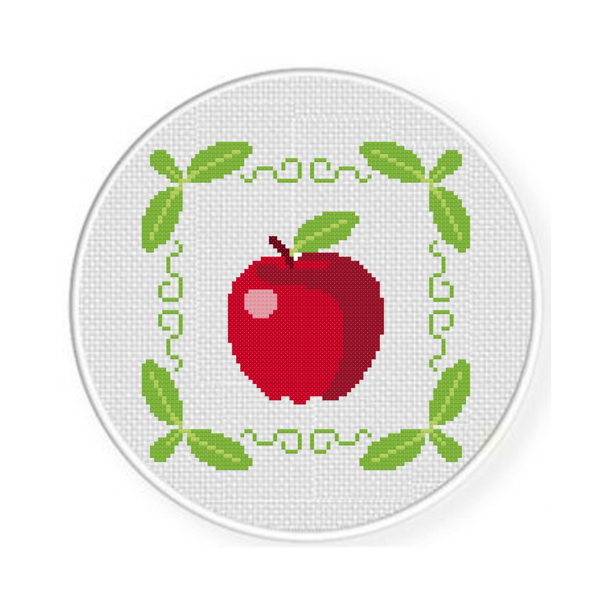Apple Cross Stitch Pattern - Image 2