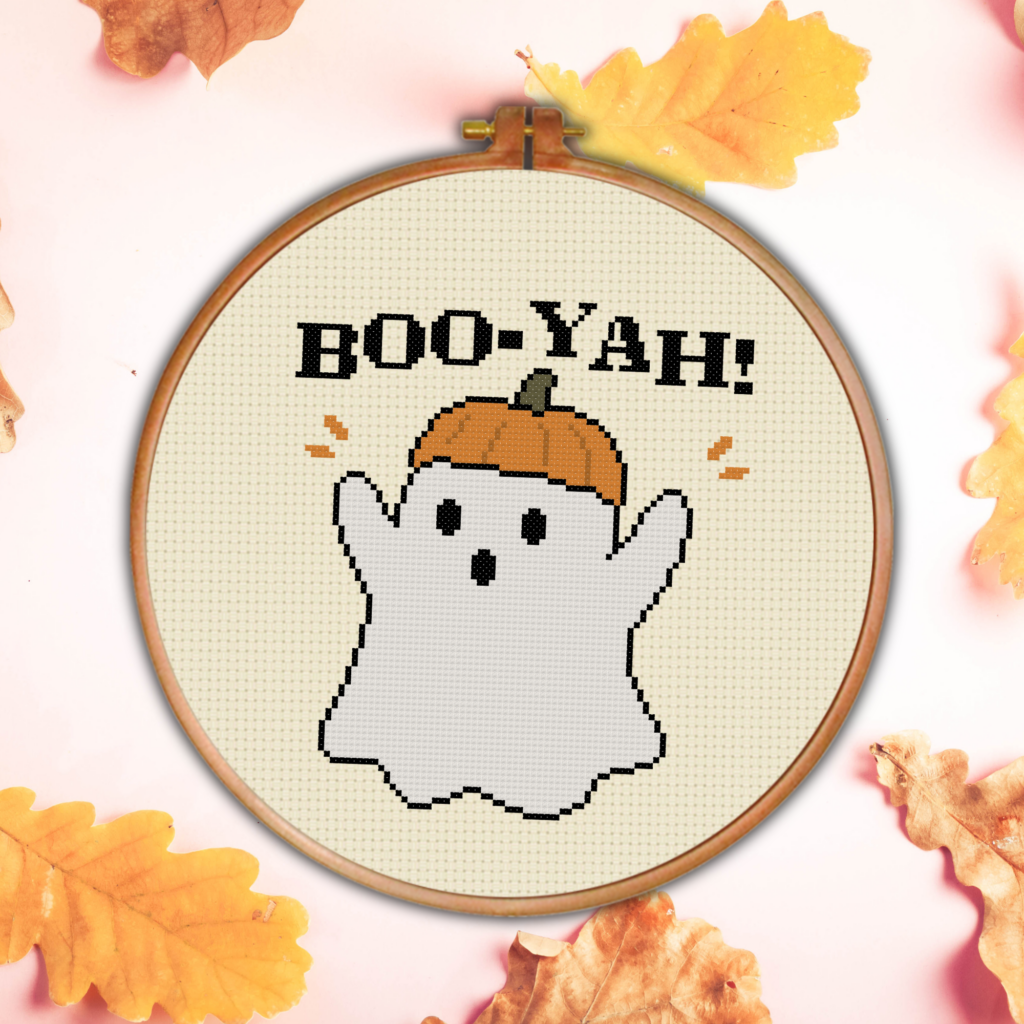 Boo-Yah Cross Stitch Pattern