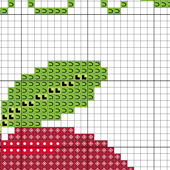 Apple Cross Stitch Pattern - Image 3