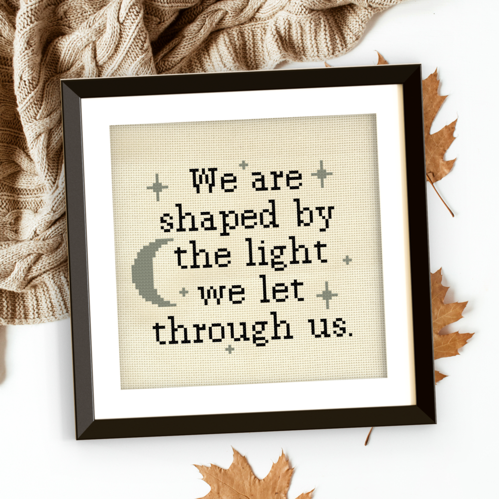 We Are Shaped Cross Stitch Pattern