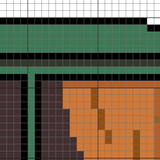 Green Window Ghost Cross Stitch Pattern - Image 3