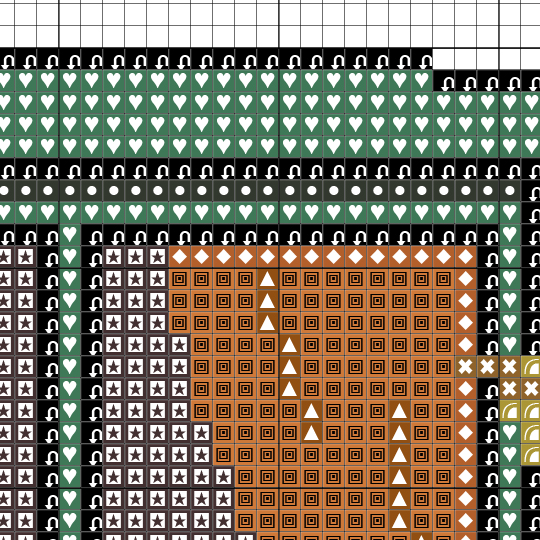 Green Window Ghost Cross Stitch Pattern - Image 4