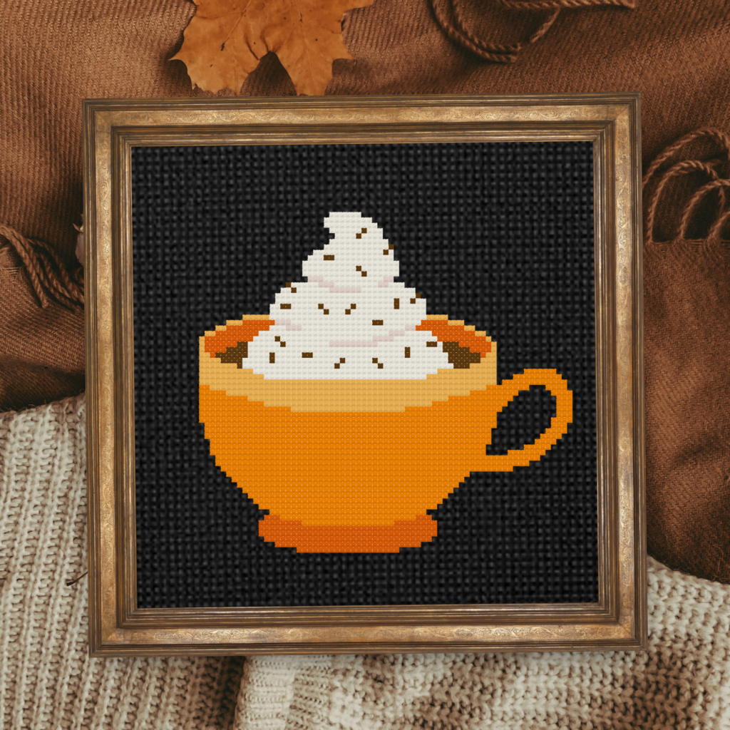 Cozy Hot Choco Cross Stitch Pattern