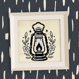 Fire Lamp Cross Stitch Pattern